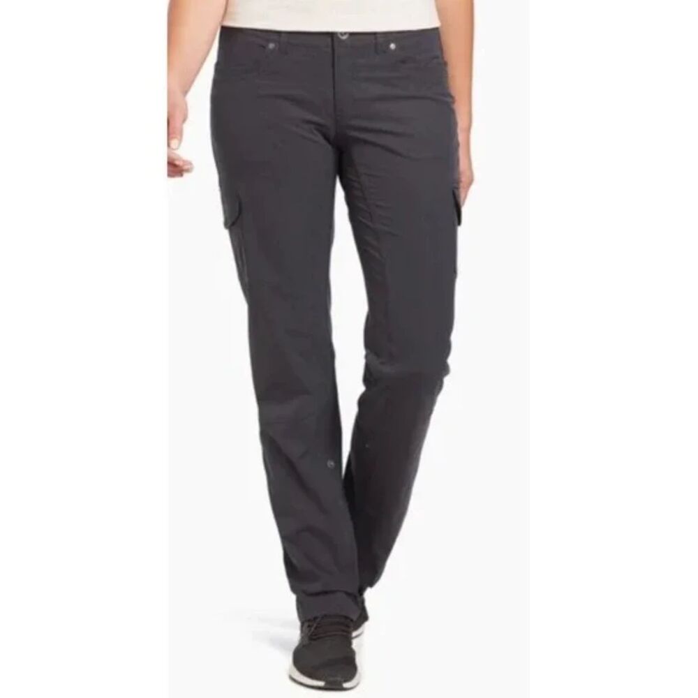 Kuhl Freeflex Pants Roll-Up 6326X Gray Nylon Outdoor Hiking Sz 22 R